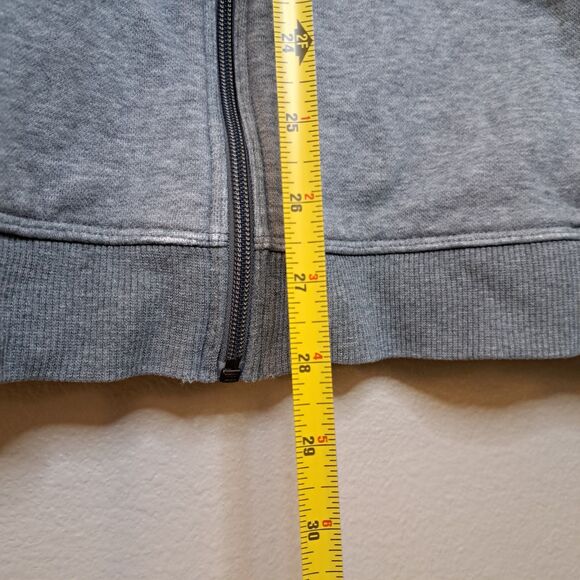 Vintage PUMA Men's Front Full Zip Sweatshirt L Gray Long Sleeve Track Jacket - Picture 2 of 9